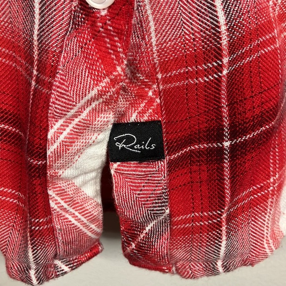 Rails red and white plaid button down - Picture 5 of 8